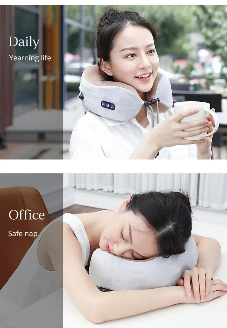 Electric U Shaped Pillow Neck with Massage