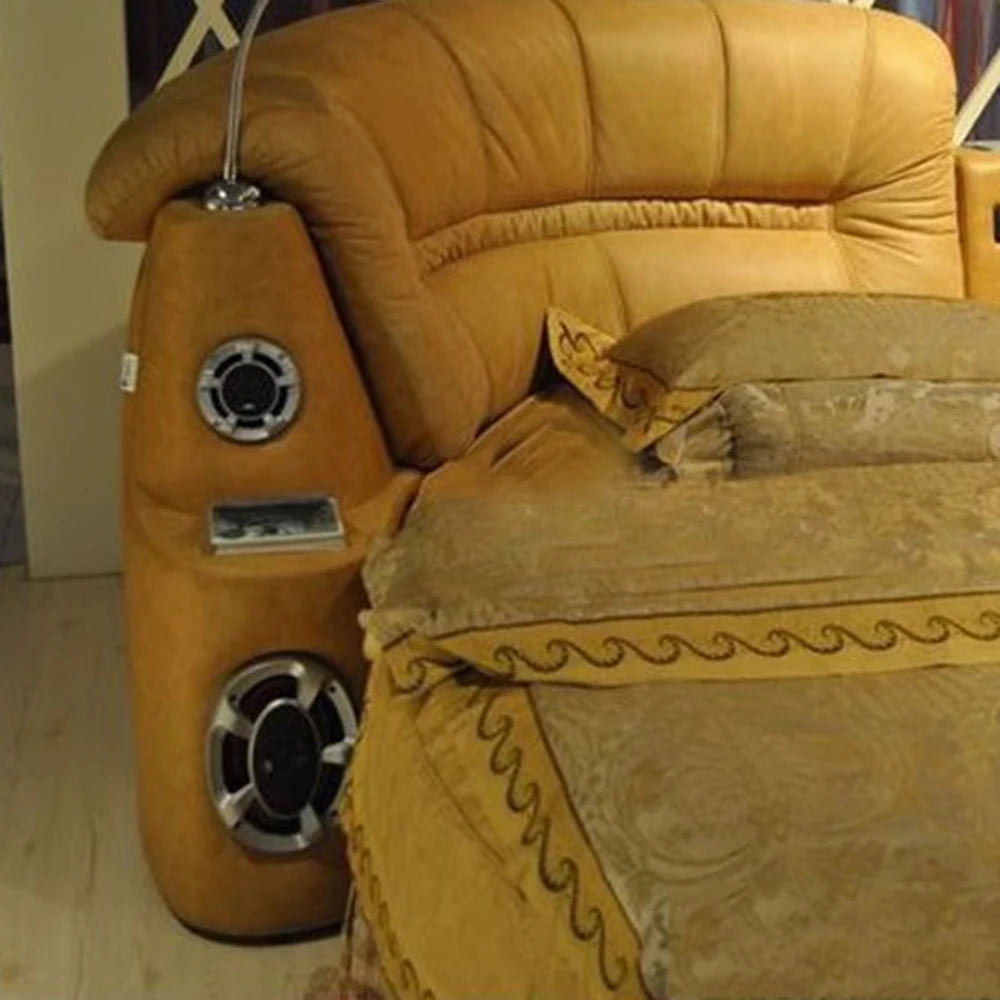 smart upholstered double bed