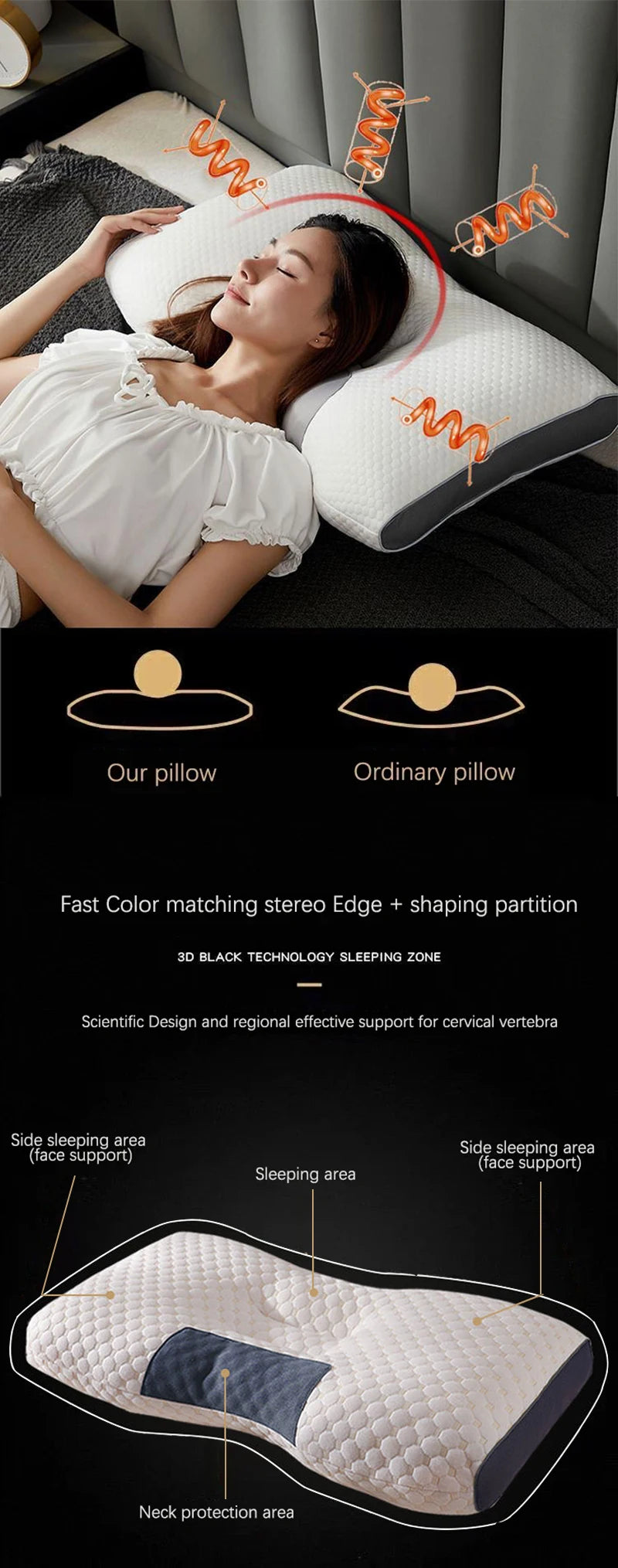 Cervical Neck Support Pillow