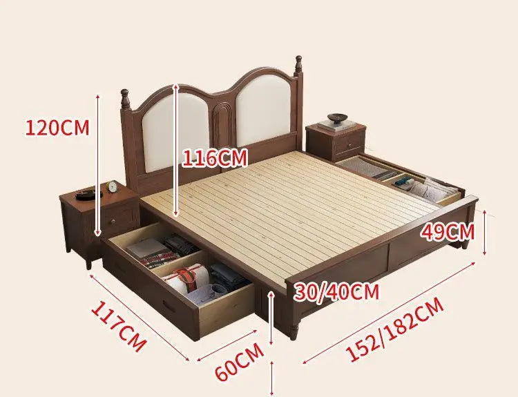 Modern European Storage Bed