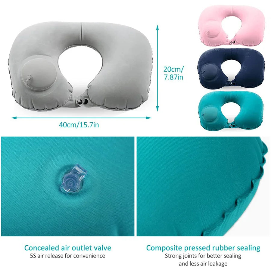 Portable Inflatable Neck Pillow