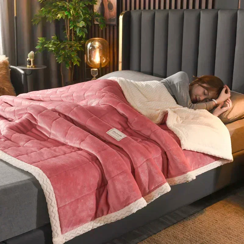 Milk Fleece Autumn Winter Warm Weighted Blankets