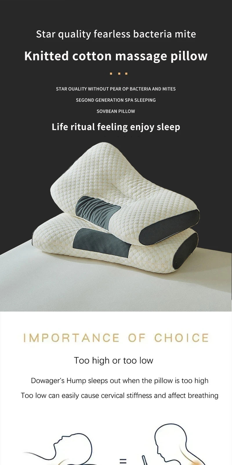 Cervical Neck Support Pillow