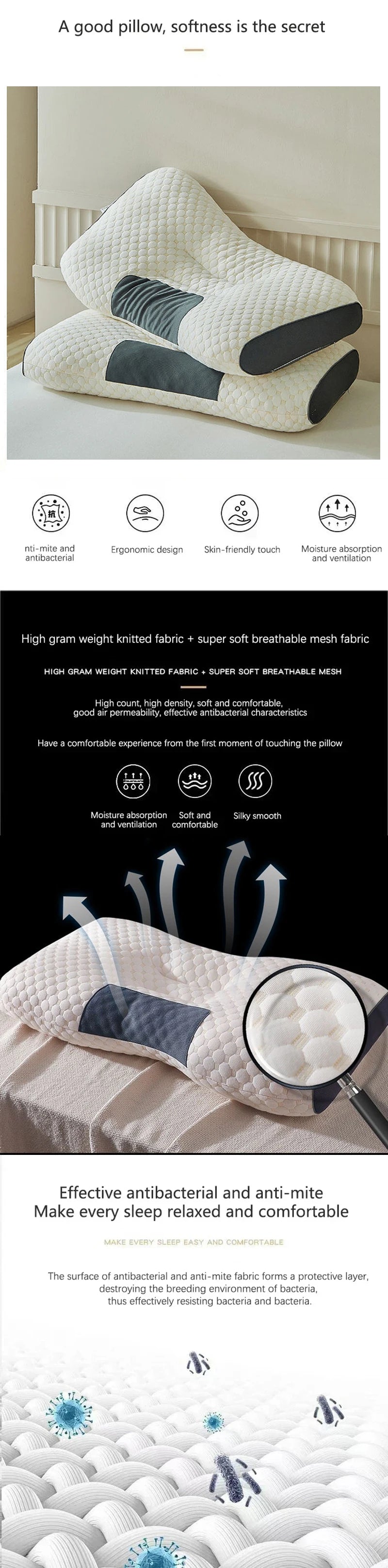 Cervical Neck Support Pillow