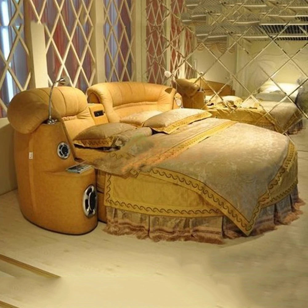 smart upholstered double bed