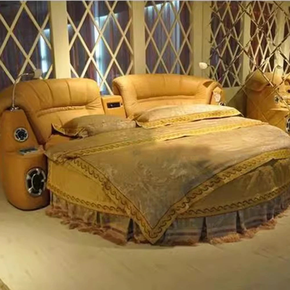 smart upholstered double bed