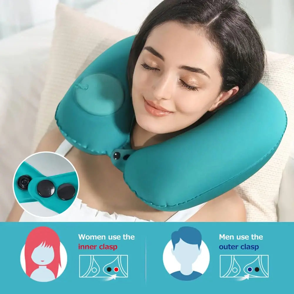 Portable Inflatable Neck Pillow