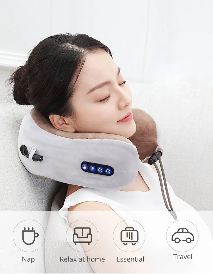 Electric U Shaped Pillow Neck with Massage