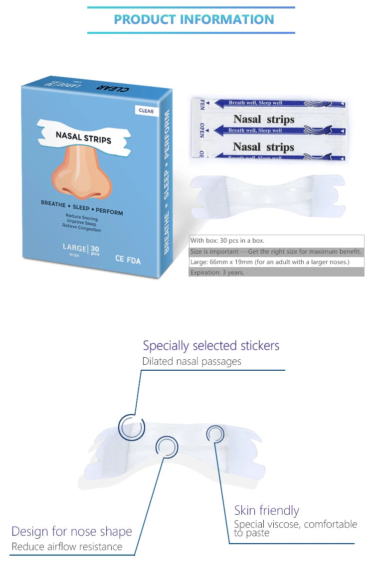 Transparent Nasal Strips