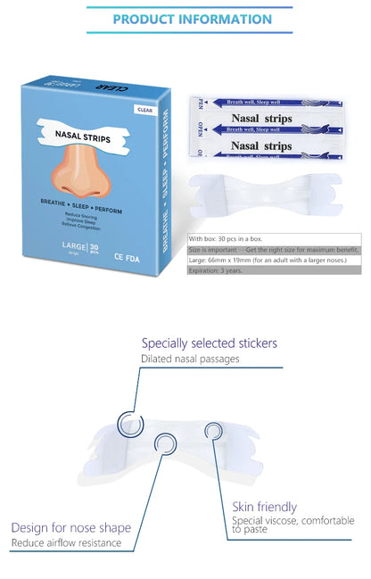 Transparent Nasal Strips