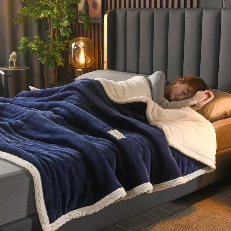 Milk Fleece Autumn Winter Warm Weighted Blankets
