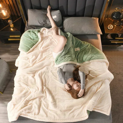Milk Fleece Autumn Winter Warm Weighted Blankets