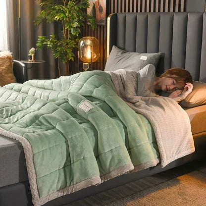 Milk Fleece Autumn Winter Warm Weighted Blankets