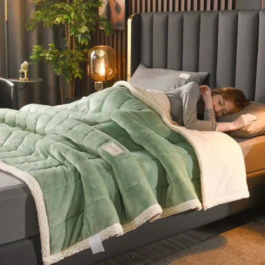 Milk Fleece Autumn Winter Warm Weighted Blankets