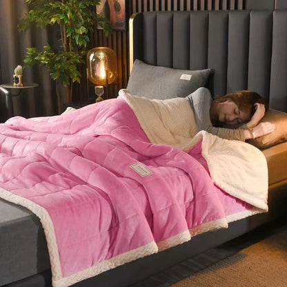 Milk Fleece Autumn Winter Warm Weighted Blankets
