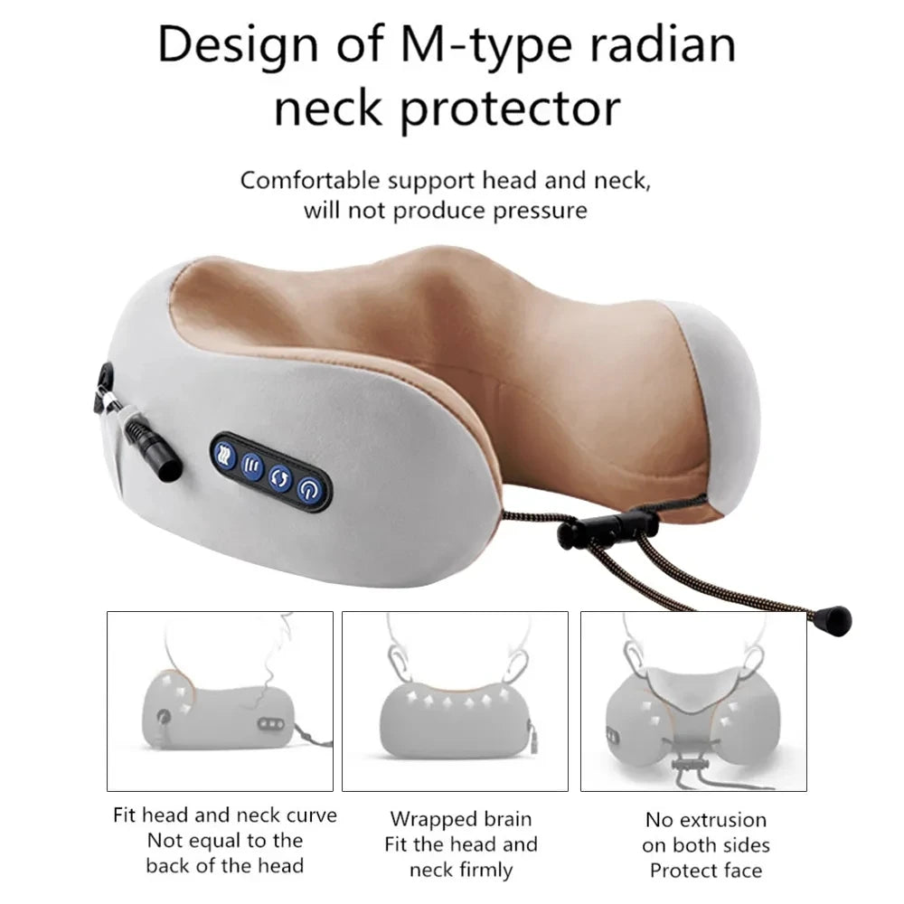 Electric U Shaped Pillow Neck with Massage