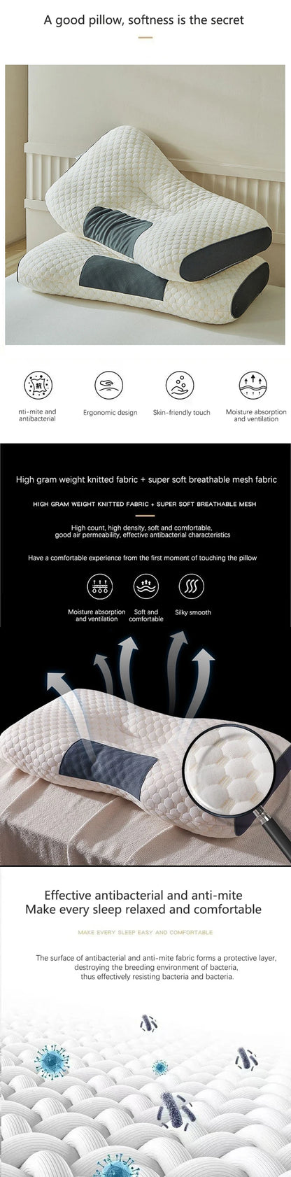 Cervical Neck Support Pillow