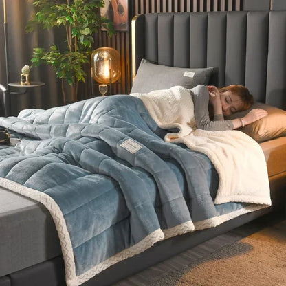 Milk Fleece Autumn Winter Warm Weighted Blankets