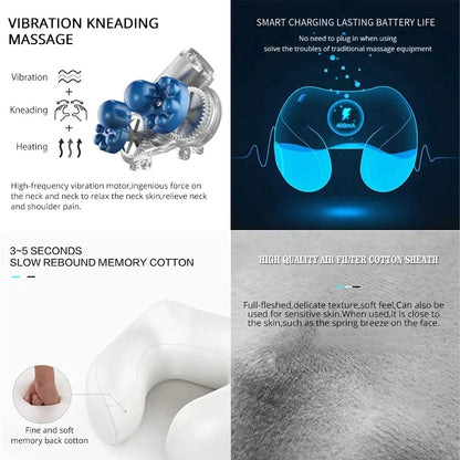 Electric U Shaped Pillow Neck with Massage